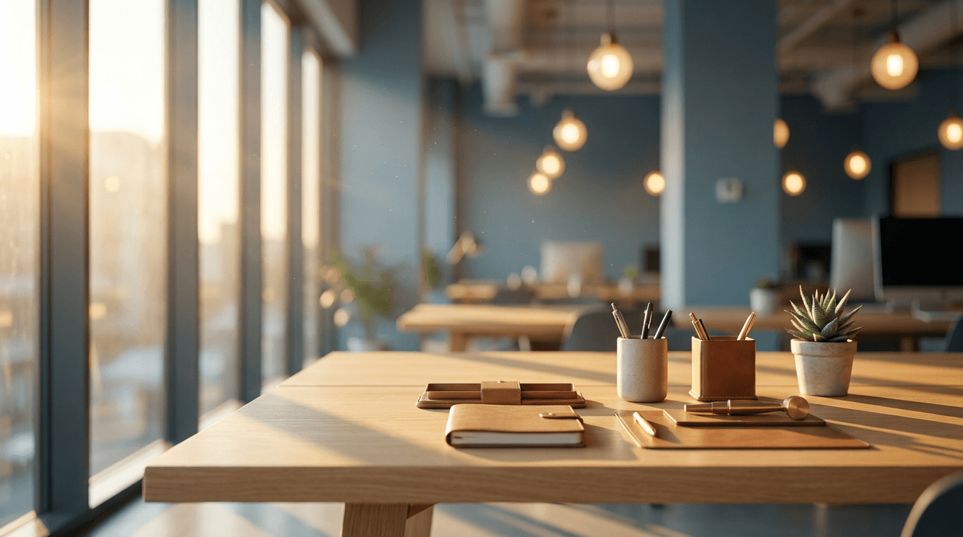 Professional office setting ready to consult with clients